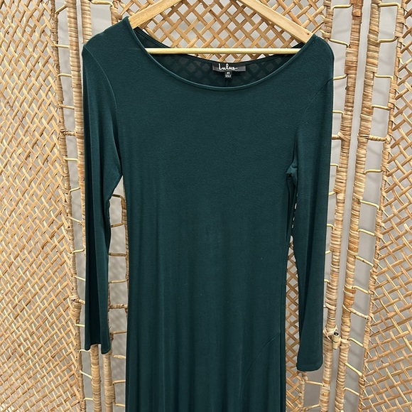 Lulus maxi bridesmaid dress size medium. Dark Green - Picture 3 of 3